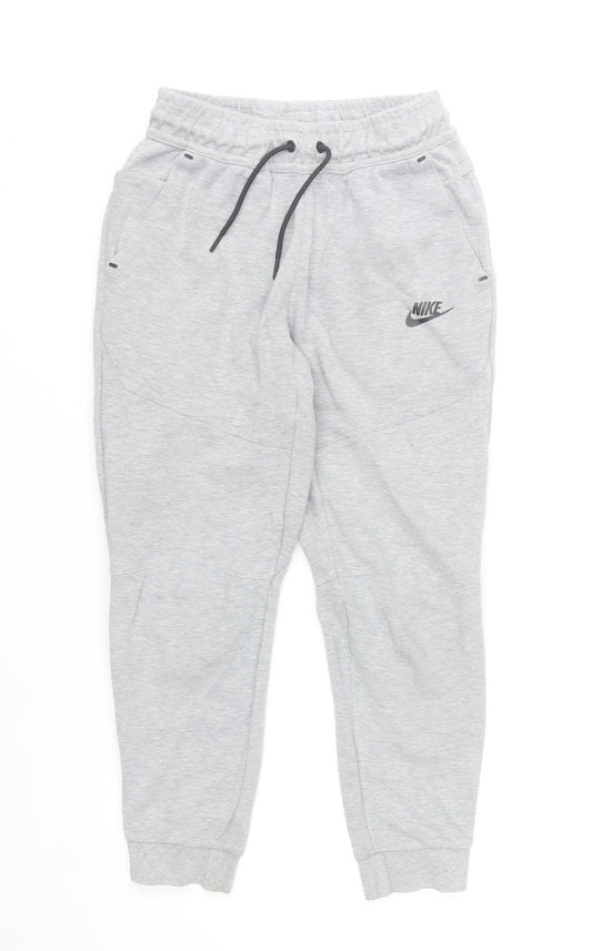 Nike Boys Grey Jogger Trousers 13-14 Years Elastic Waist Activewear