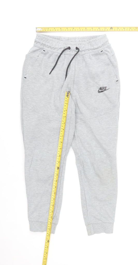 Nike Boys Grey Jogger Trousers 13-14 Years Elastic Waist Activewear