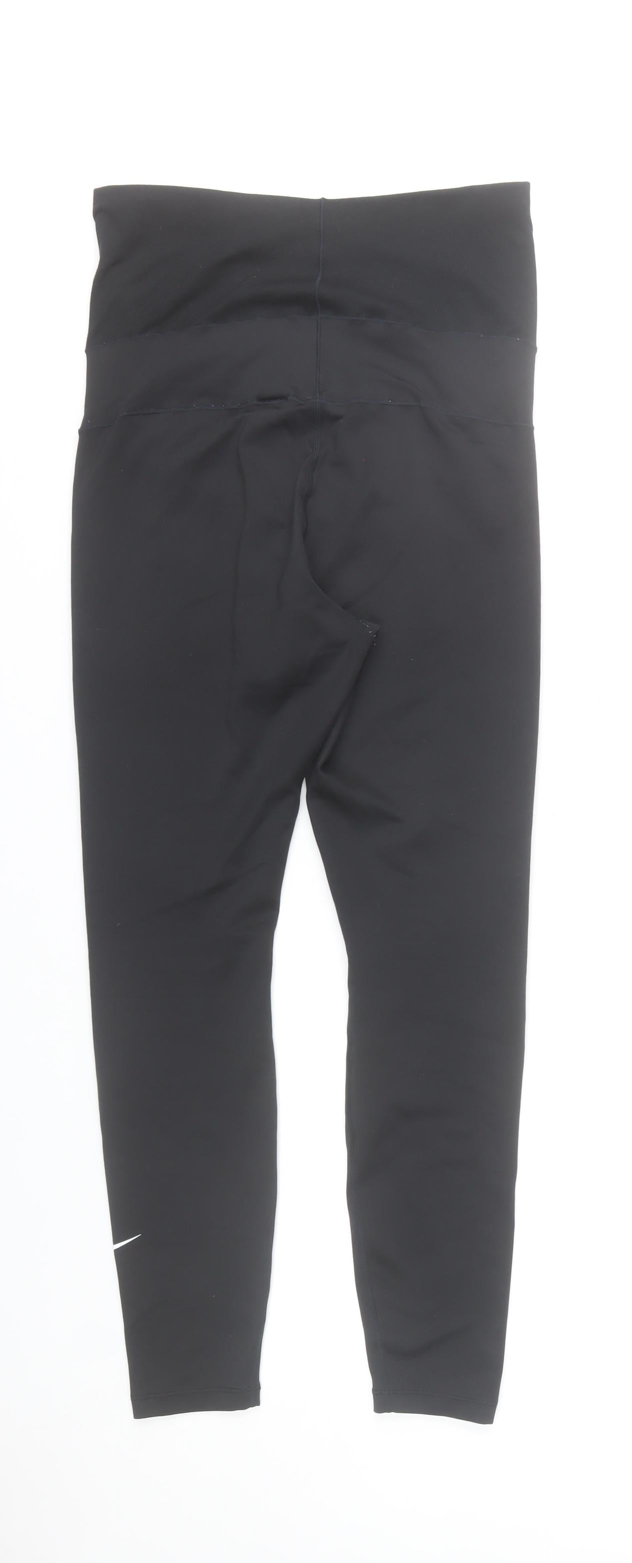 Nike Women's Black Dri-FIT Leggings Size M Slim Fit Activewear