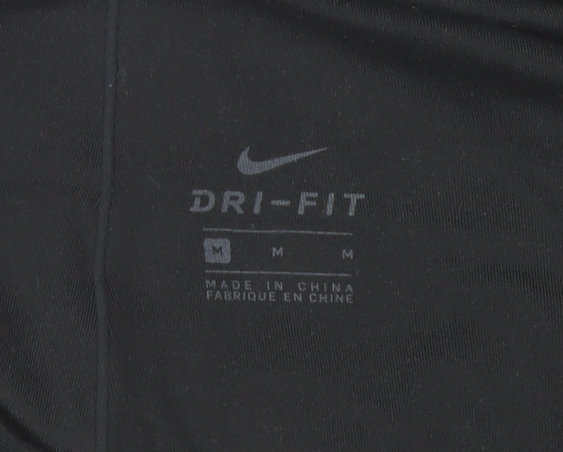 Nike Women's Black Dri-FIT Leggings Size M Slim Fit Activewear