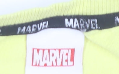 Marvel Boys Yellow Iron Man Graphic Short Sleeve T-Shirt 6-7 Years