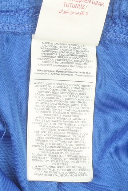 Nike Boys Blue Dri-FIT Athletic Shorts L 147-158cm Quick Dry Sportswear