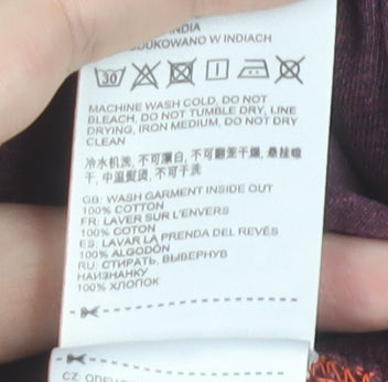 Superdry Men's Brown Orange Label Short Sleeve Crew Neck T-Shirt Size L