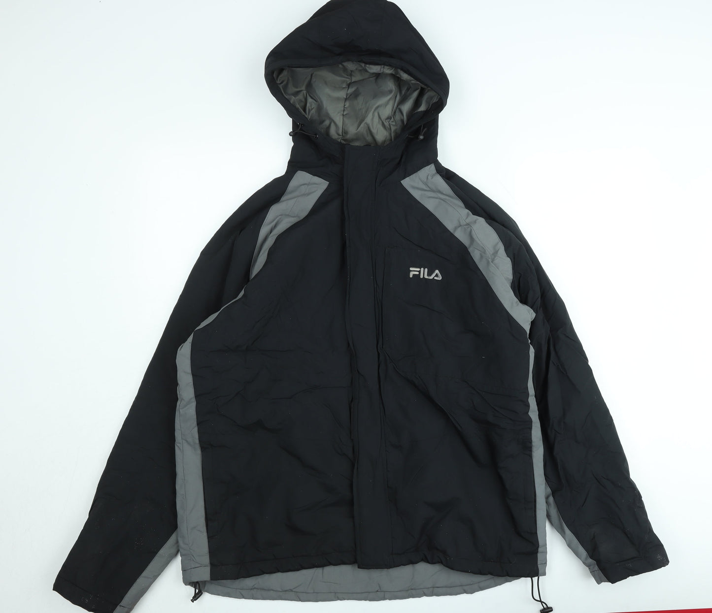 Mens UK Size S FILA Black Parka Coat
