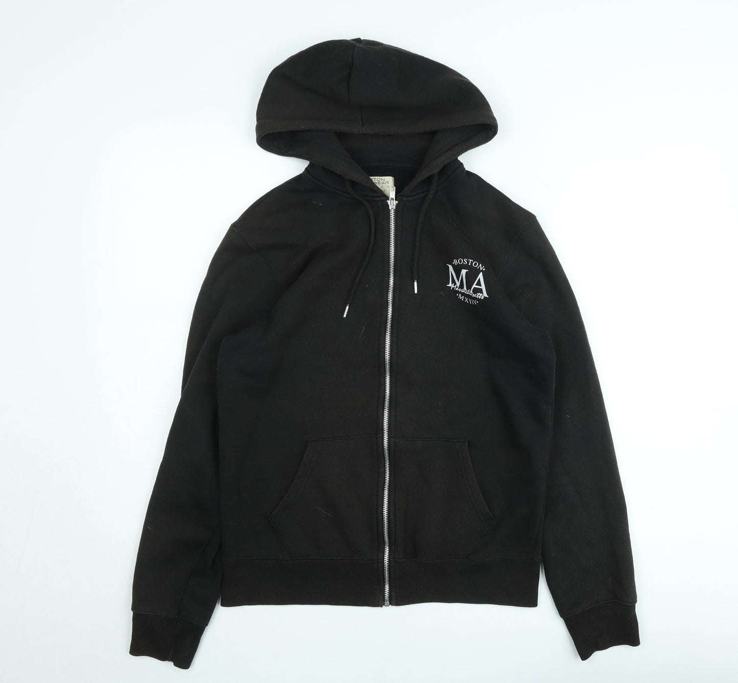 Burton Menswear Unisex Black Small Hooded Zip Jacket