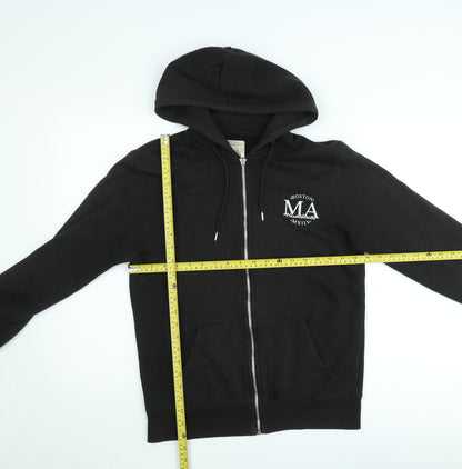 Burton Menswear Unisex Black Small Hooded Zip Jacket
