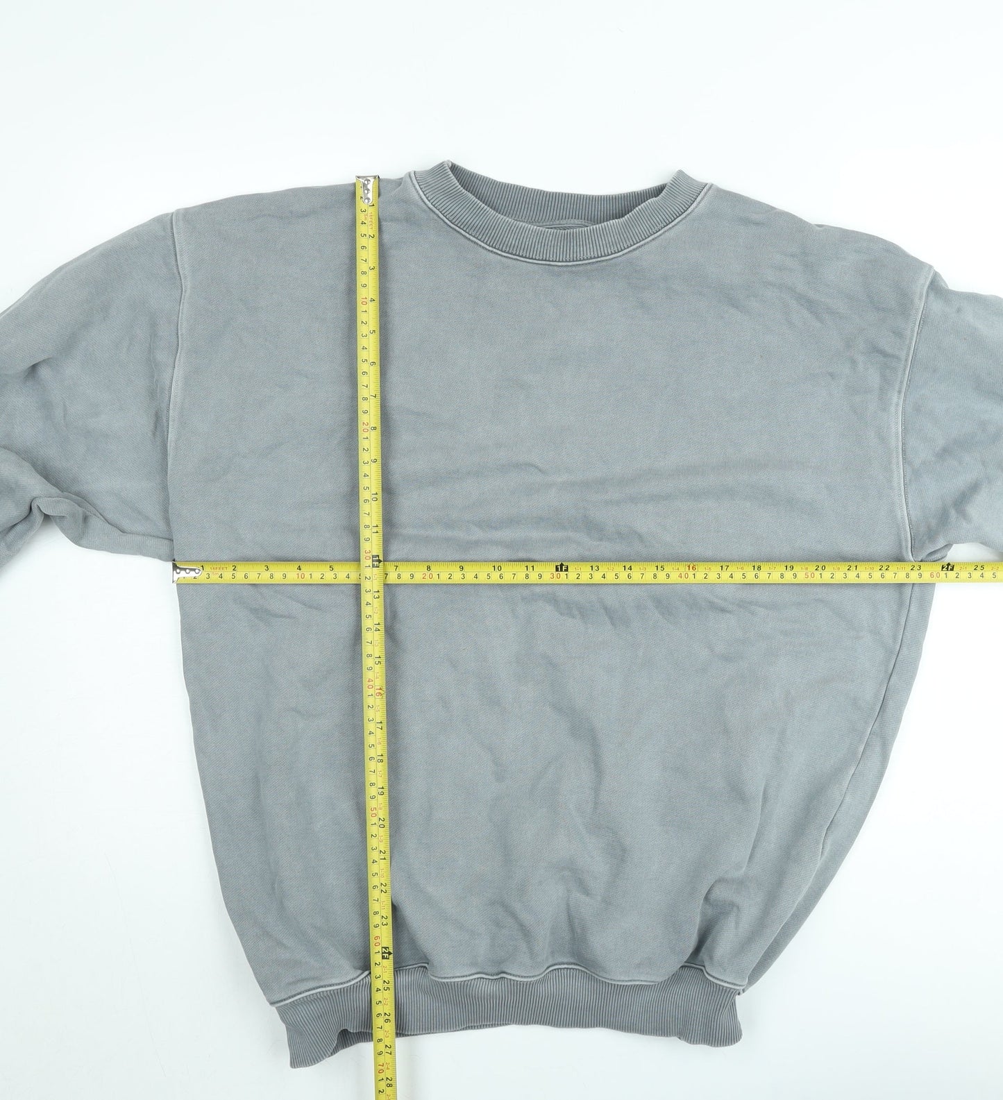Laundry Market Men's Grey XL Crew Neck Cotton Sweatshirt
