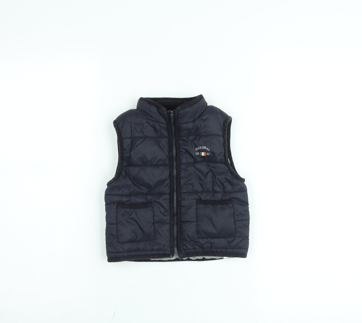 Mayoral Boys Black 2 Years Puffer Gilet Winter Waistcoat