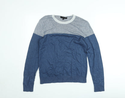 Banana Republic Men's Blue Small Pullover Sweatshirt Knit Crew Neck