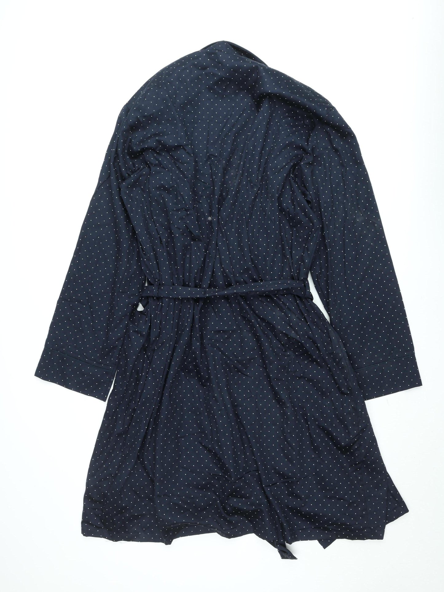 Marks and Spencer Womens Blue Polka Dot Belted Coatigan XL