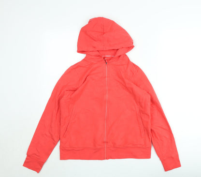 Marks and Spencer Women’s Red Hooded Full Zip Jacket Size 10
