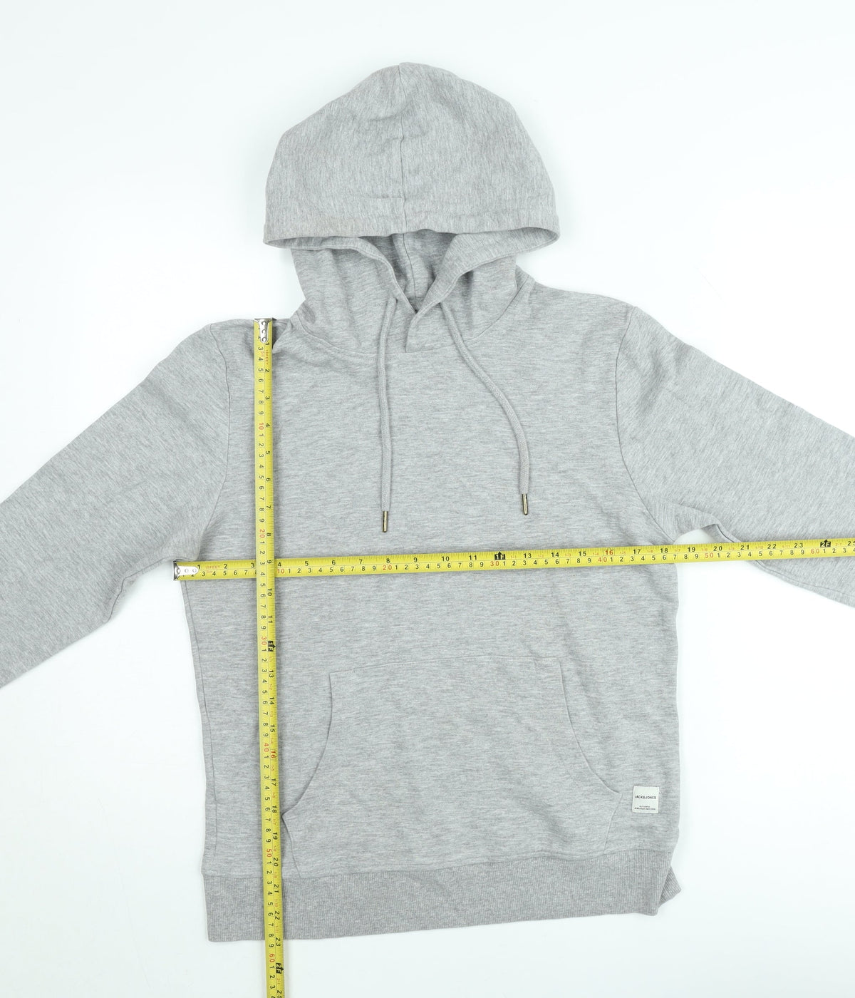 Mens UK Size S JACK & JONES Grey Pullover Hoodie