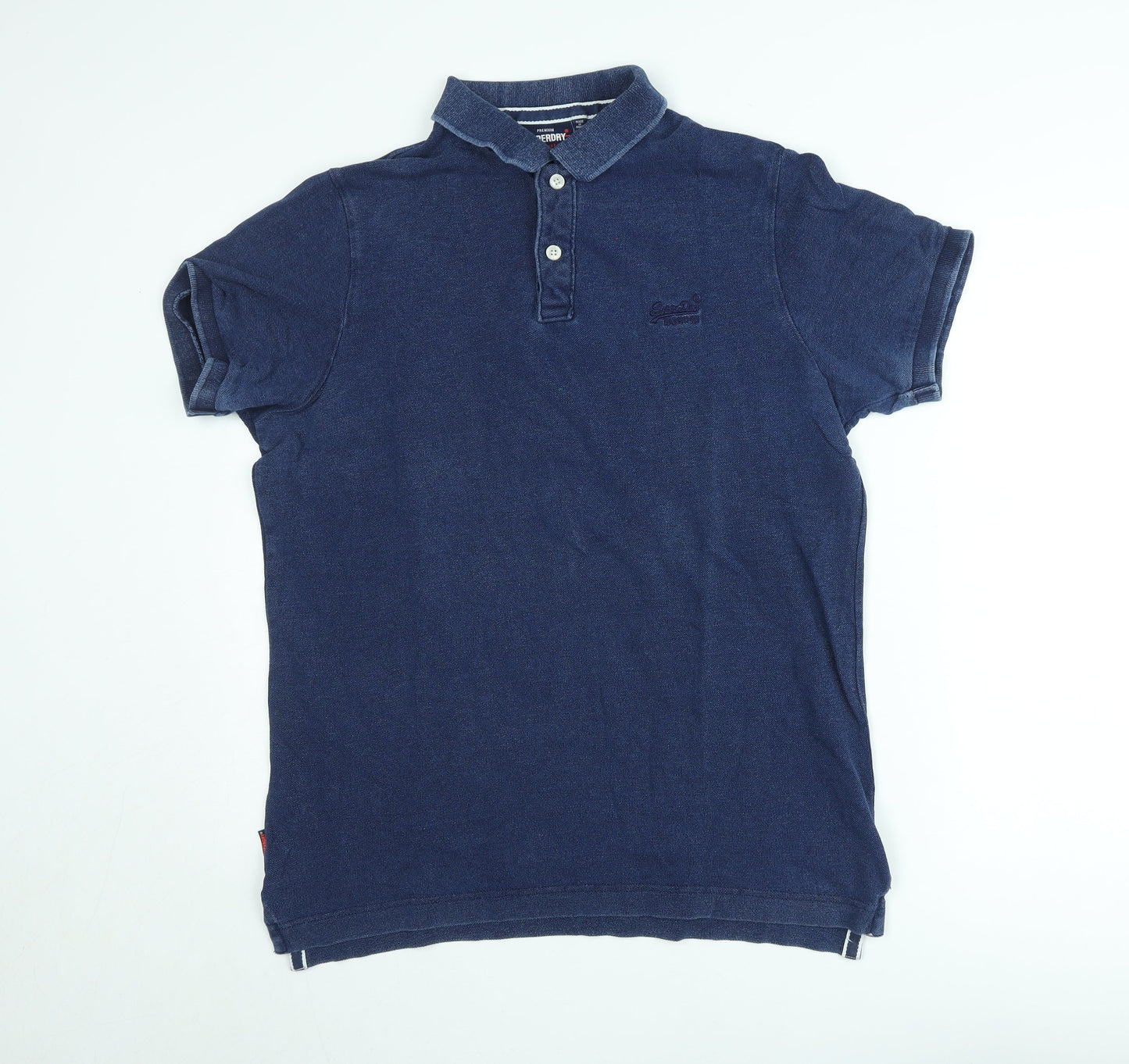 Superdry Men’s Blue Cotton Polo Shirt XL Short Sleeve Casual