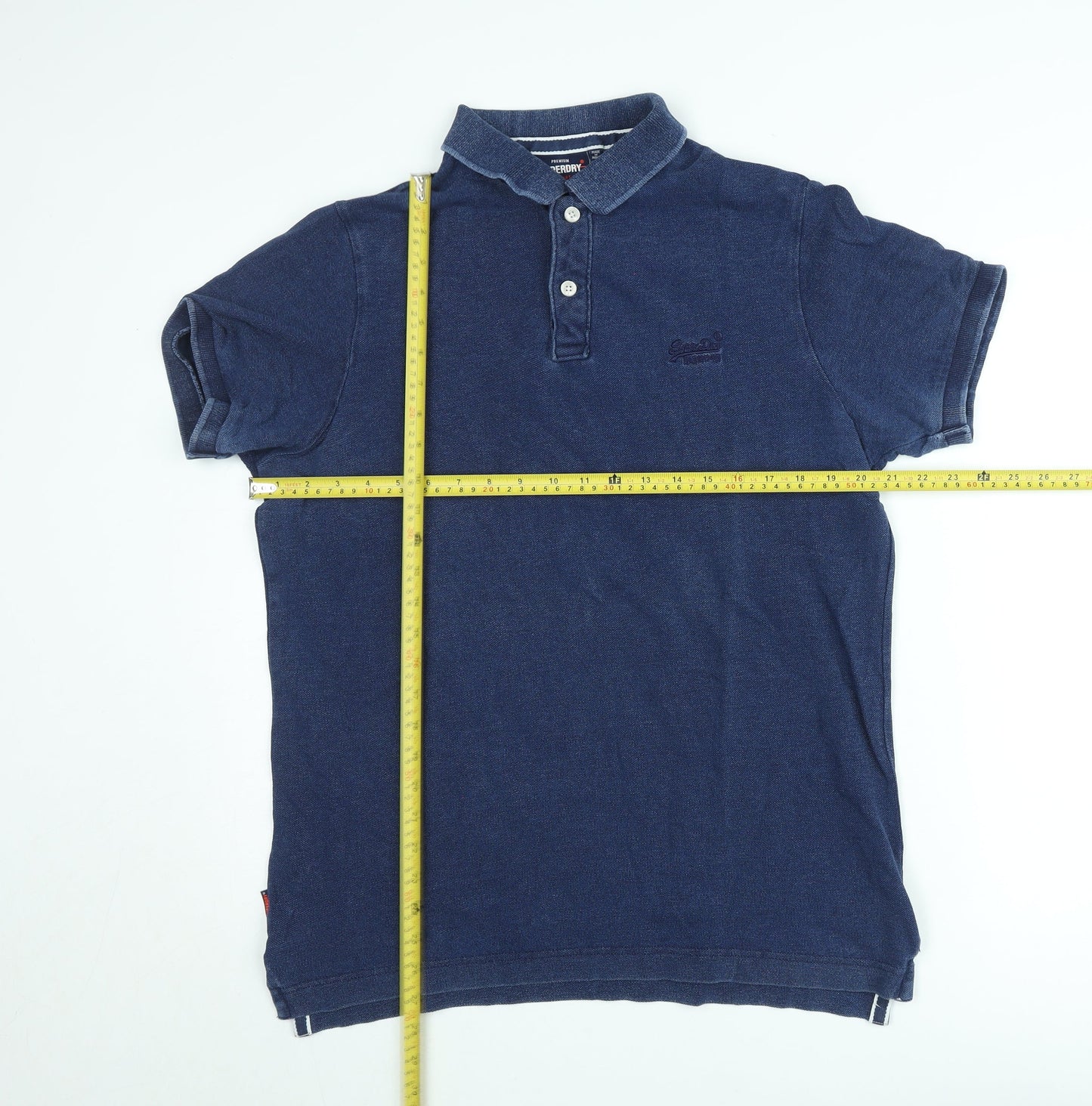 Superdry Men’s Blue Cotton Polo Shirt XL Short Sleeve Casual