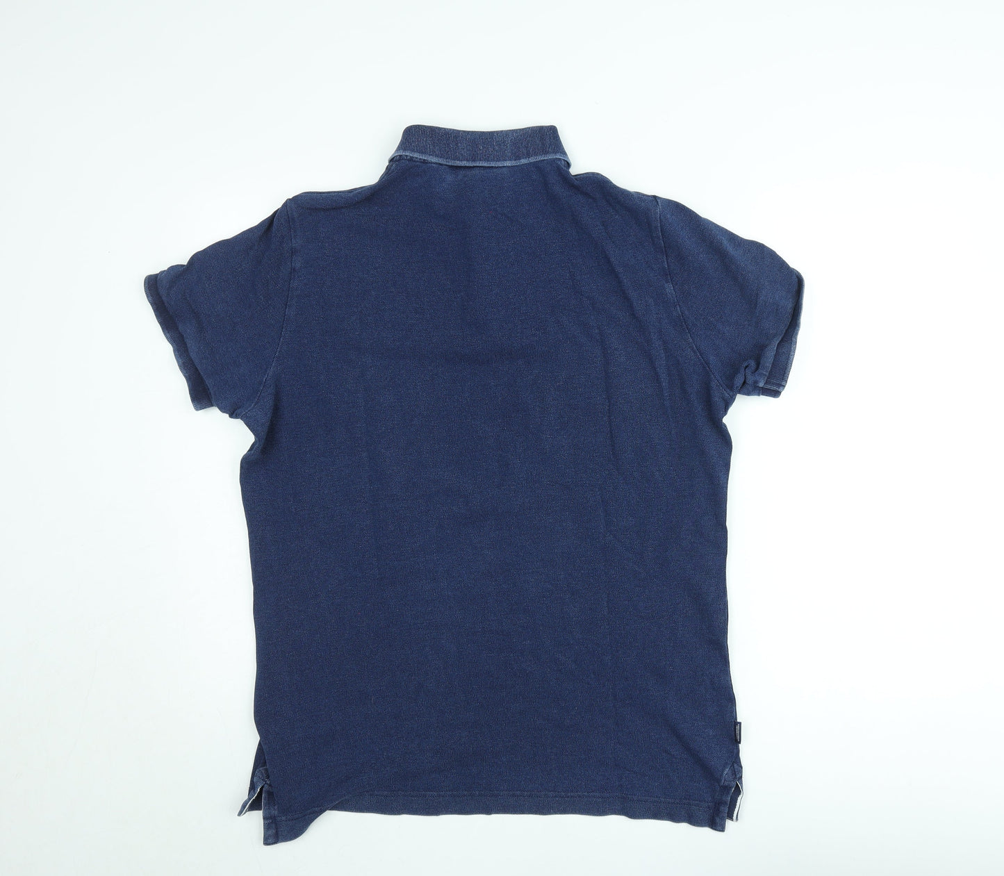 Superdry Men’s Blue Cotton Polo Shirt XL Short Sleeve Casual