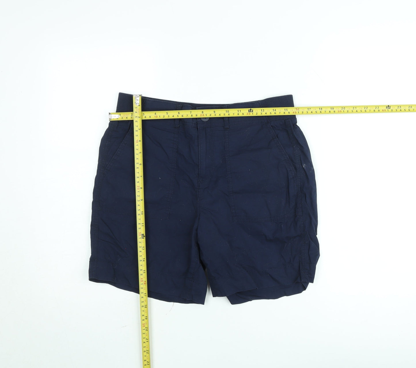 Dunnes Mens Navy Casual Chino Shorts Size 12 with Pockets