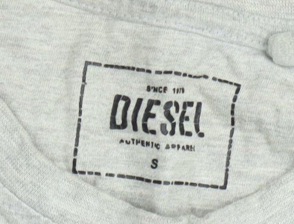 Mens UK Size S Diesel Grey  T-Shirt