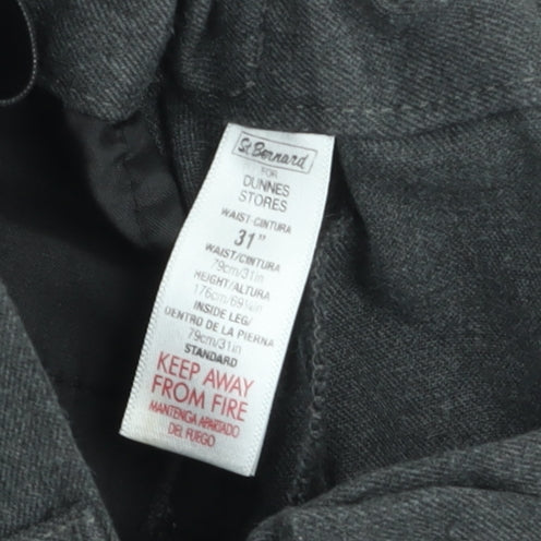 St. Bernard Men's Grey Chino Trousers 31in Waist Regular Fit