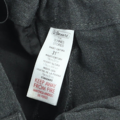 St. Bernard Men's Grey Chino Trousers 31in Waist Regular Fit