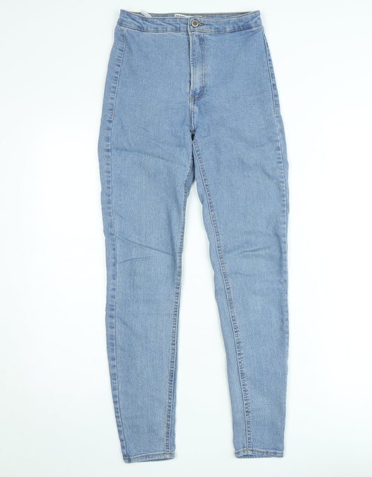 Bershka Women's Blue High Rise Skinny Denim Jeans Size 8