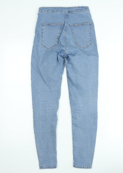 Bershka Women's Blue High Rise Skinny Denim Jeans Size 8