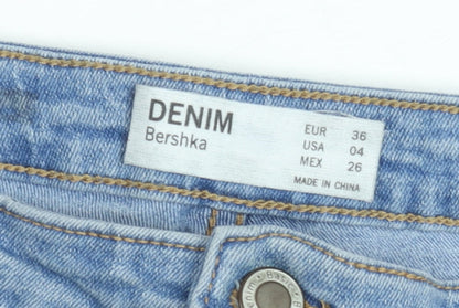 Bershka Women's Blue High Rise Skinny Denim Jeans Size 8