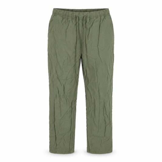 MNG Women Green Viscose Jogger Trousers Size S Casual Lightweight