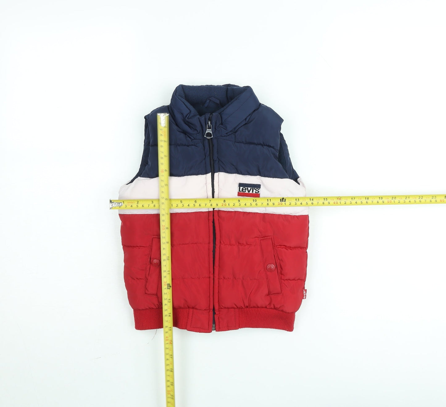 Levi's Boys Multicoloured Puffer Bodywarmer Gilet Size 5 Years