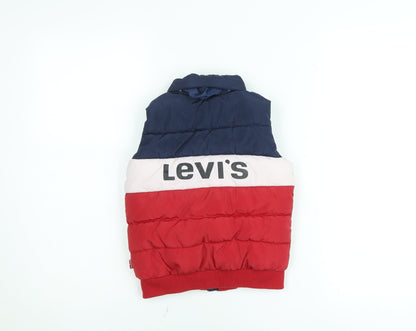 Levi's Boys Multicoloured Puffer Bodywarmer Gilet Size 5 Years