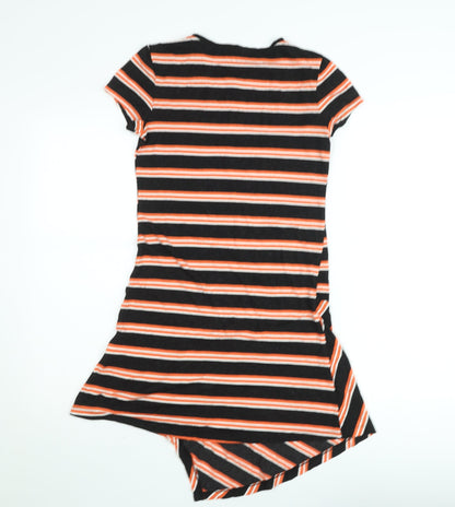 Clockhouse Women's Multicoloured Striped T-Shirt Dress S