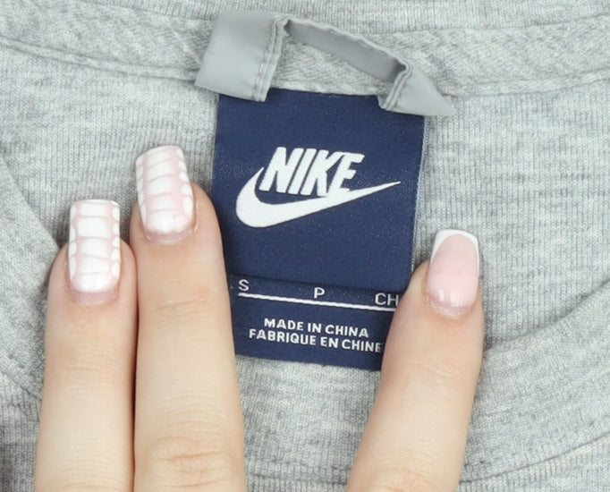 Mens UK Size S Nike Grey Pullover Sweatshirt