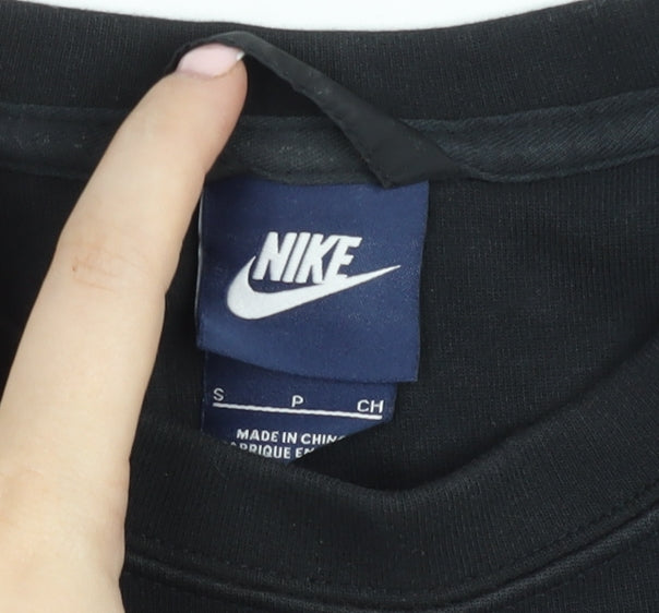 Mens UK Size S Nike Black Pullover Sweatshirt
