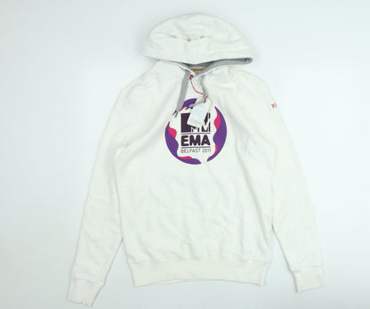 Replay Women's White MTV EMA 2011 Hooded Sweatshirt Size M