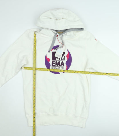 Replay Women's White MTV EMA 2011 Hooded Sweatshirt Size M