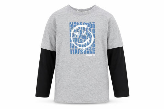 Kangaroo Poo Boys Grey Long Sleeve Graphic Pullover T-Shirt 5-6 Years