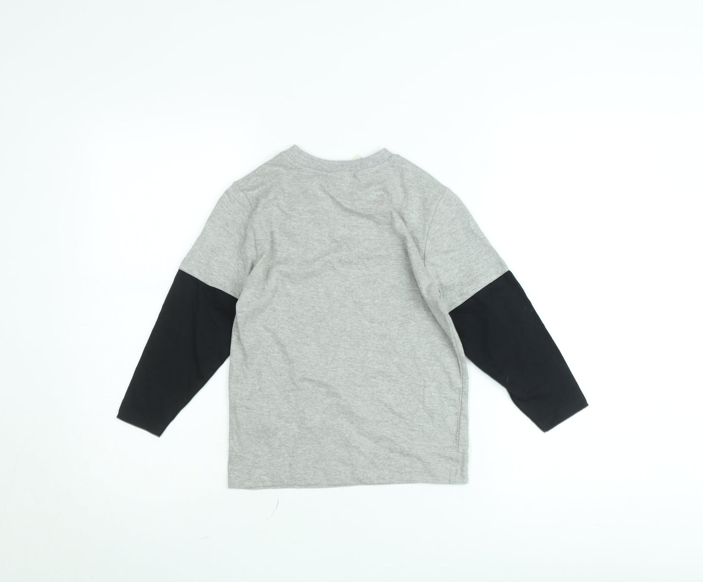 Kangaroo Poo Boys Grey Long Sleeve Graphic Pullover T-Shirt 5-6 Years