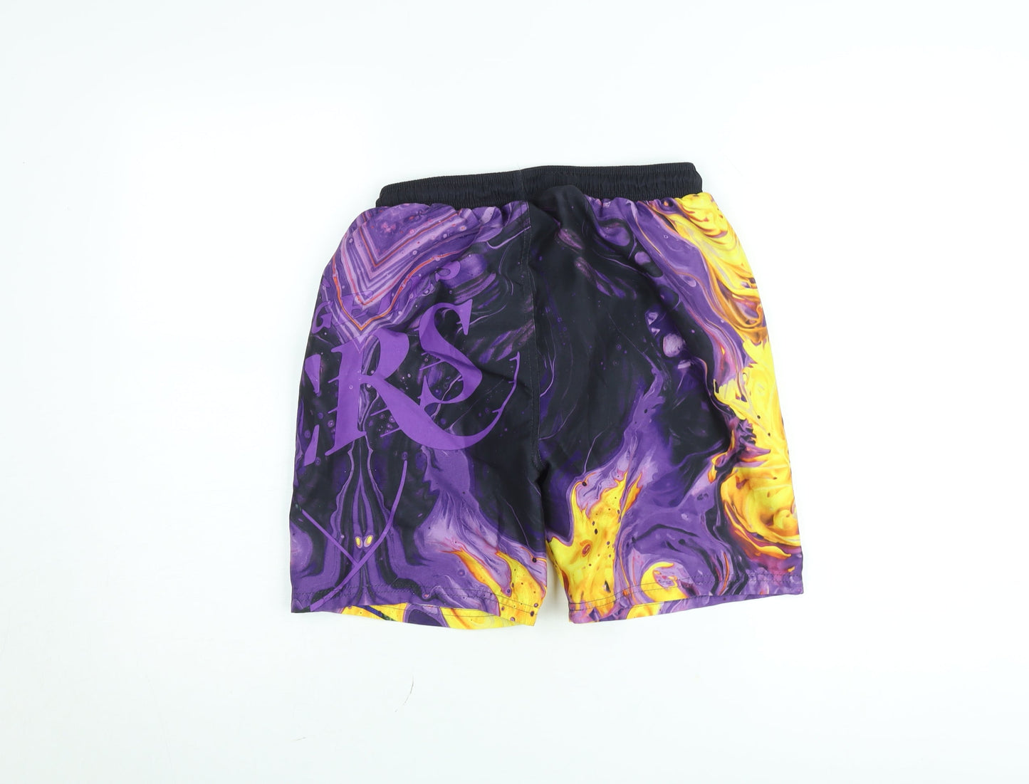 NBA Boys Los Angeles Lakers Purple Yellow Athletic Shorts 13-14 Years