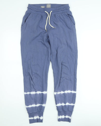GAP Women Blue Tie Dye Jogger Sweatpants XS Cotton Blend