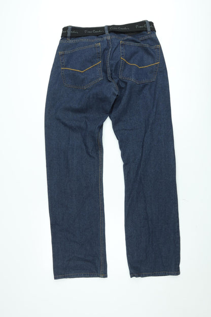 Pierre Cardin Men's Blue Straight Leg Denim Jeans 34L Regular Fit
