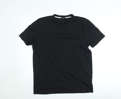 Ted Baker London Men's Black Crew Neck Cotton T-Shirt Size M