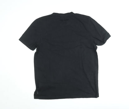 Ted Baker London Men's Black Crew Neck Cotton T-Shirt Size M