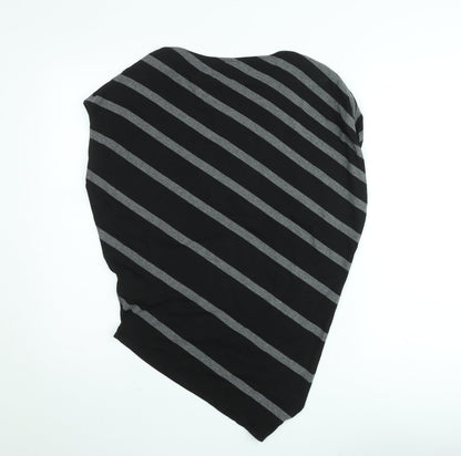 Phase Eight Womens Black Striped Jersey T-Shirt Size 10