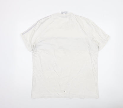 Mens UK Size L adidas White  T-Shirt