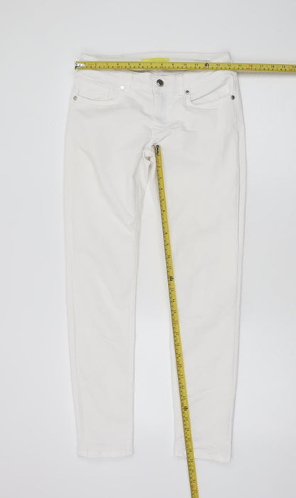 Silvian Heach Women’s White Slim Fit Jeggings Size 29 Stretch Cotton
