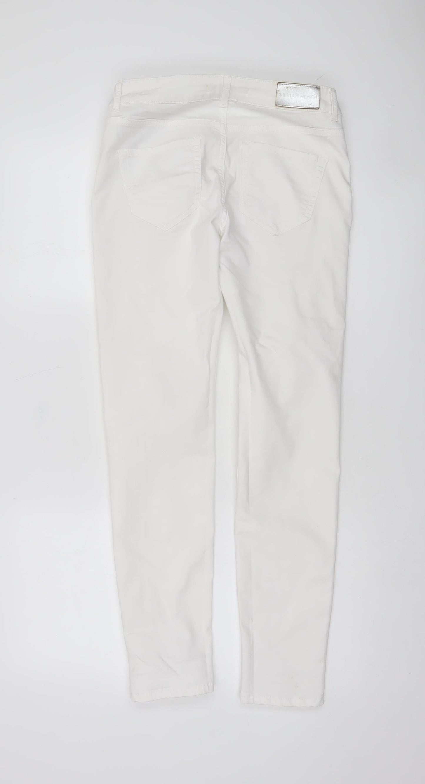 Silvian Heach Women’s White Slim Fit Jeggings Size 29 Stretch Cotton