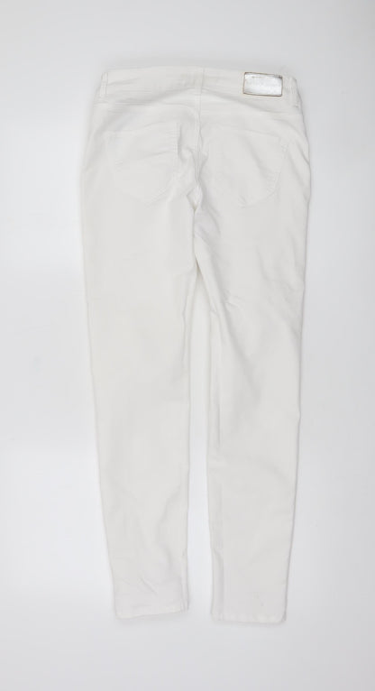 Silvian Heach Women’s White Slim Fit Jeggings Size 29 Stretch Cotton