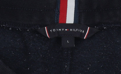 Tommy Hilfiger Men’s Navy Sweatpants Joggers L Logo Detail