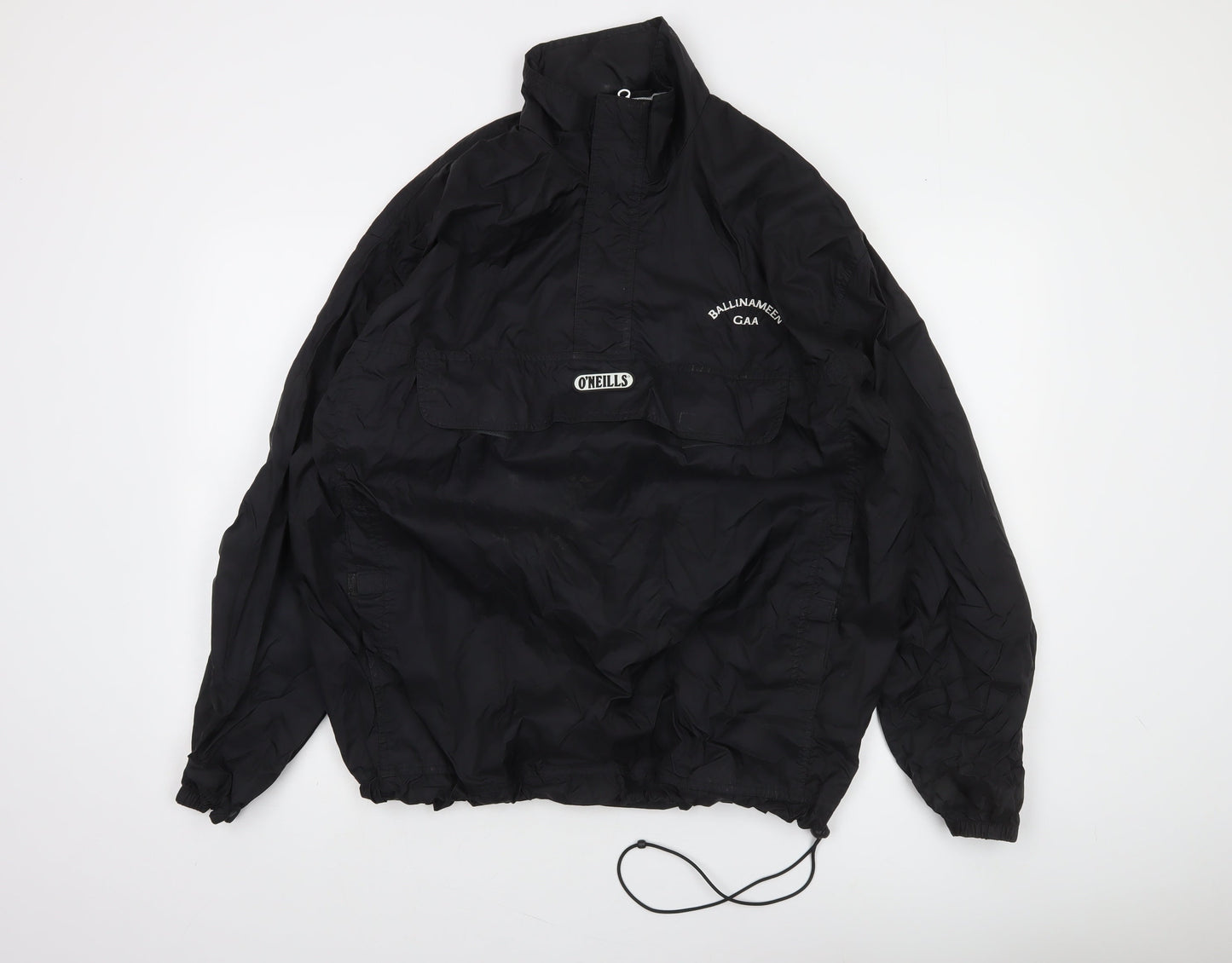 O'Neills Men's Black L Windbreaker Sports Jacket Lightweight