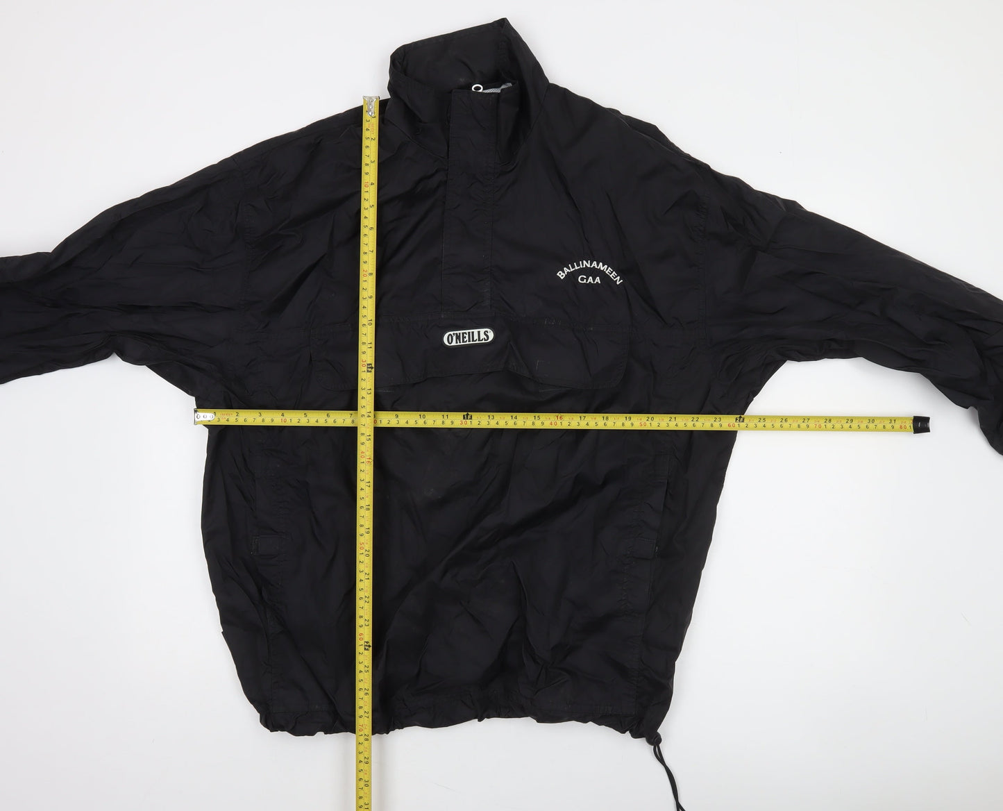 O'Neills Men's Black L Windbreaker Sports Jacket Lightweight