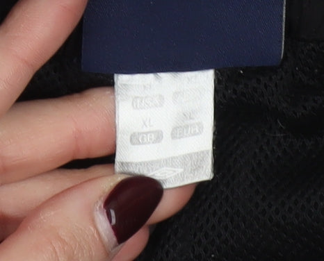 Umbro Men's Black XL Joggers Sports Trousers with Ankle Zips